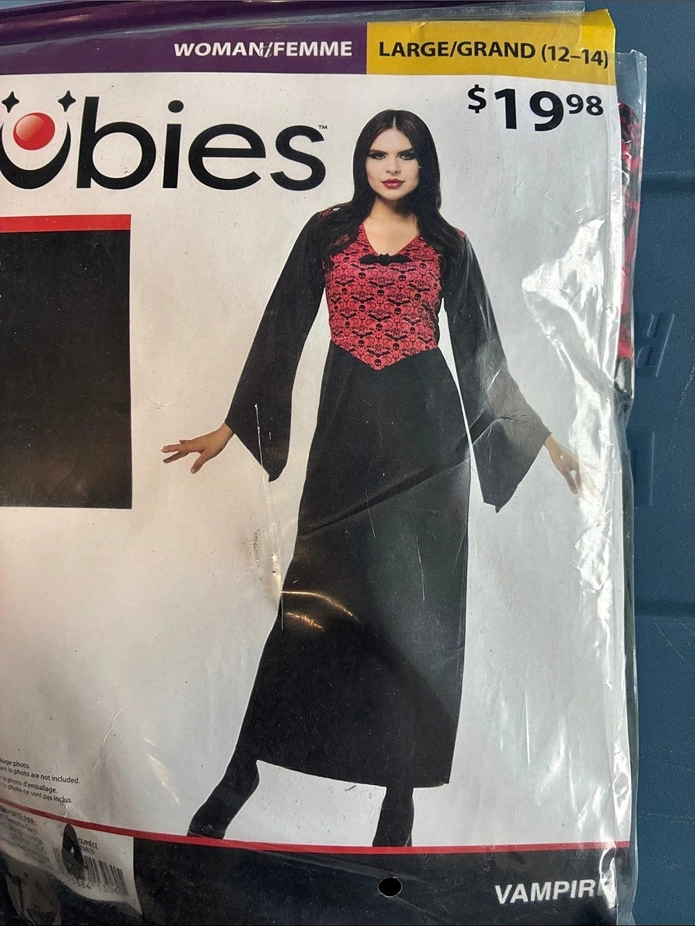 Vampire Women's Black & Red Dress Size Large NWT
